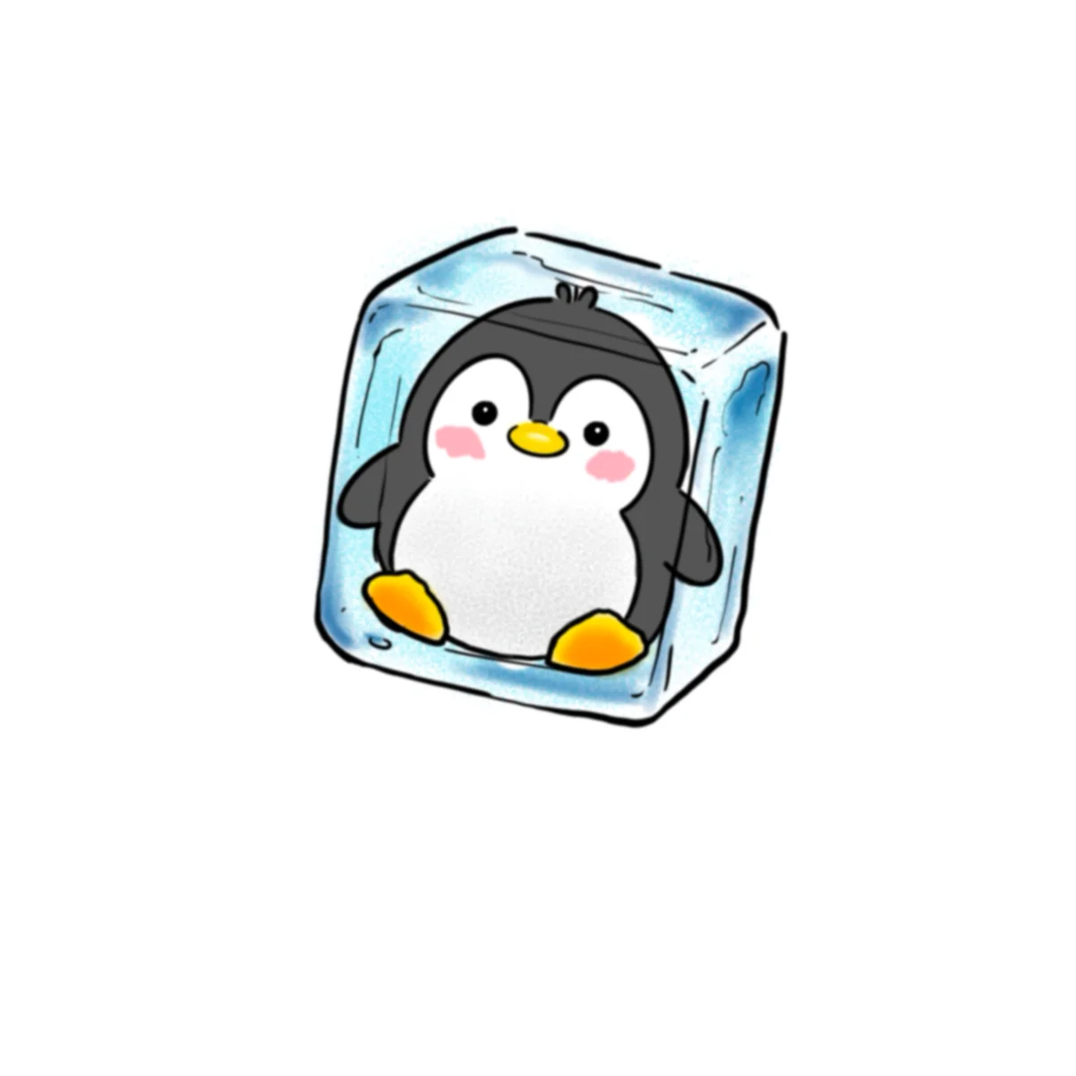 buz küpünde penguen