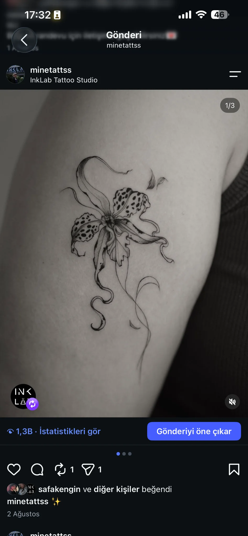 INKLAB Tattoo Studio çalışması 4