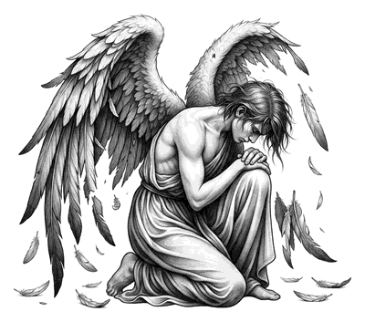 Düşmüş Melek — melek dövmeleri