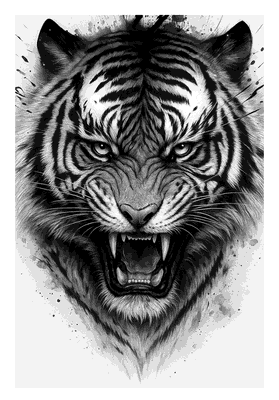 Kaplan Portresi — hayvan dövmeleri